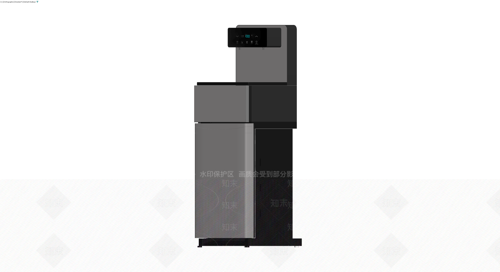 黑白配色智能饮水机3D模型下载【ID:1230111290】