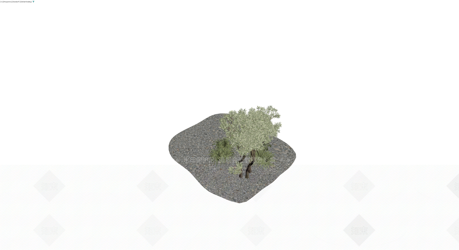 灌木乔木景观组合3D模型下载【ID:1230380867】