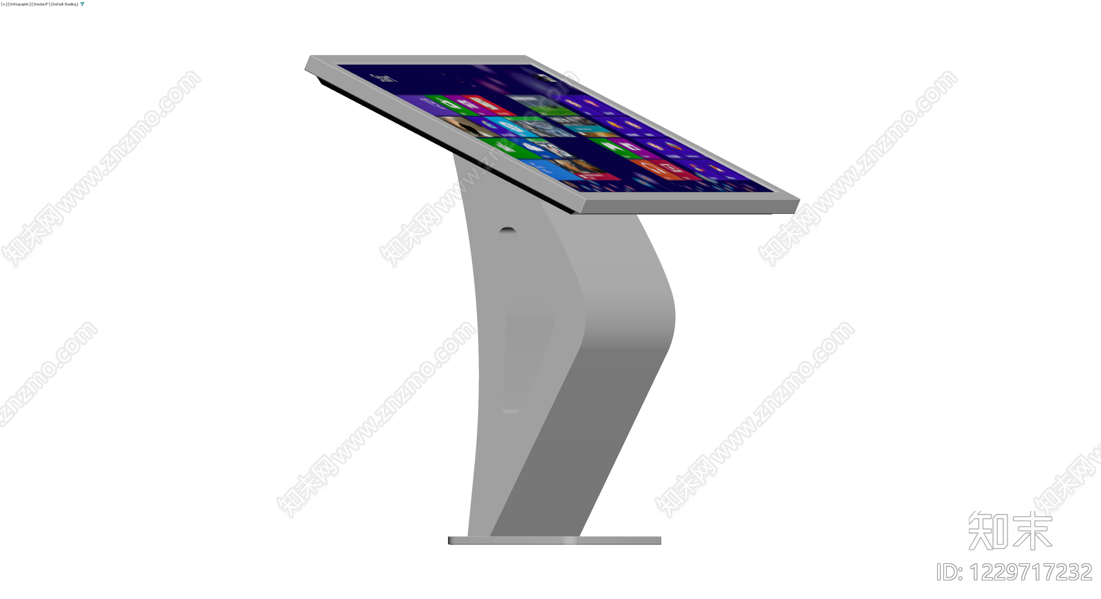 落地式触摸显示屏一体机3D模型下载【ID:1229717232】