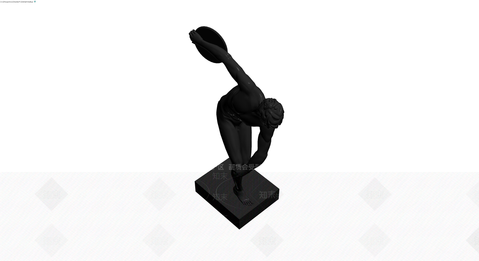 掷铁饼者雕塑模型3D模型下载【ID:1229855321】