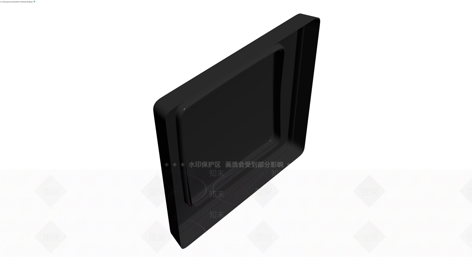 黑色矩形面板开关3D模型下载【ID:1230351743】