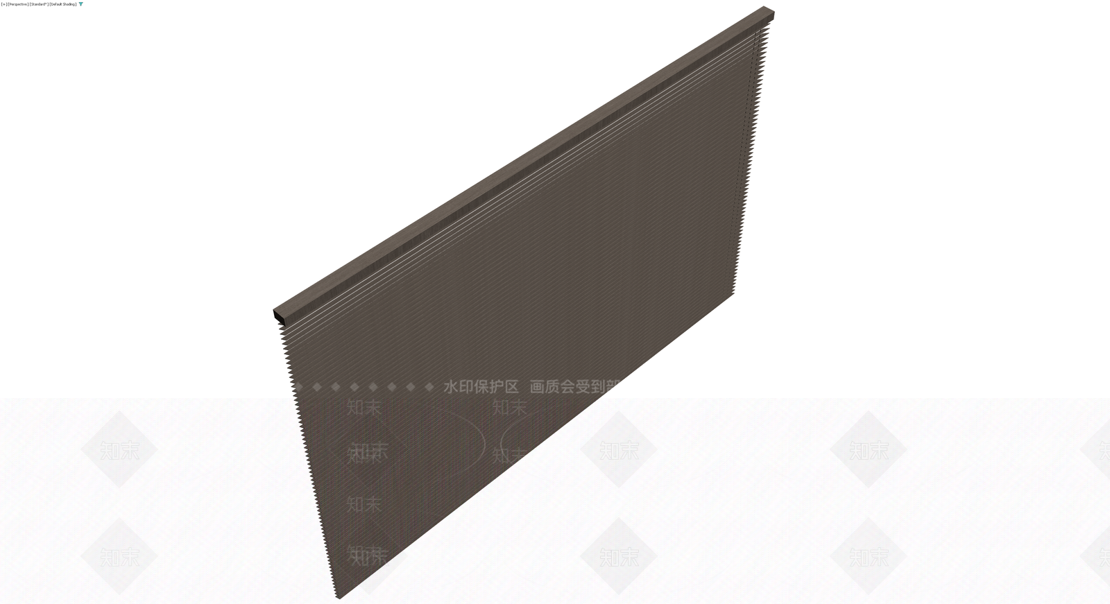 深棕色百叶窗组件3D模型下载【ID:1230000948】