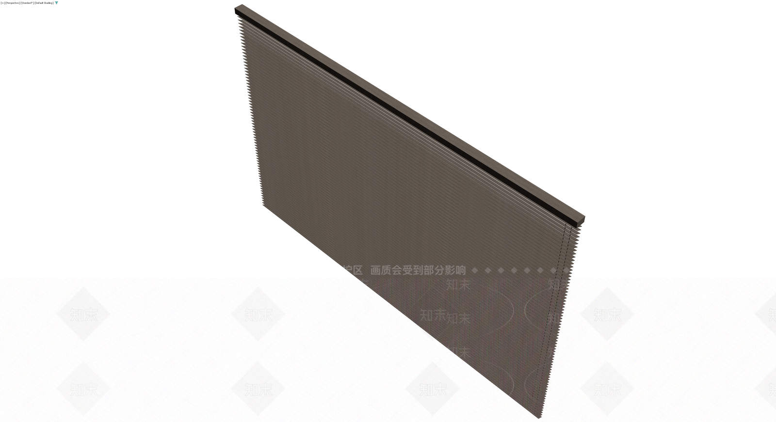 深棕色百叶窗组件3D模型下载【ID:1230000948】