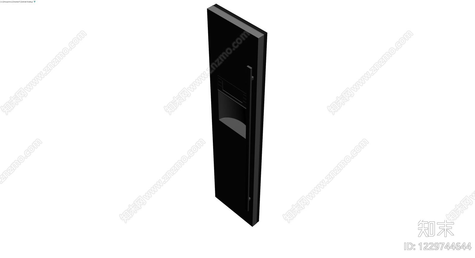深灰现代冰箱3D模型下载【ID:1229744644】