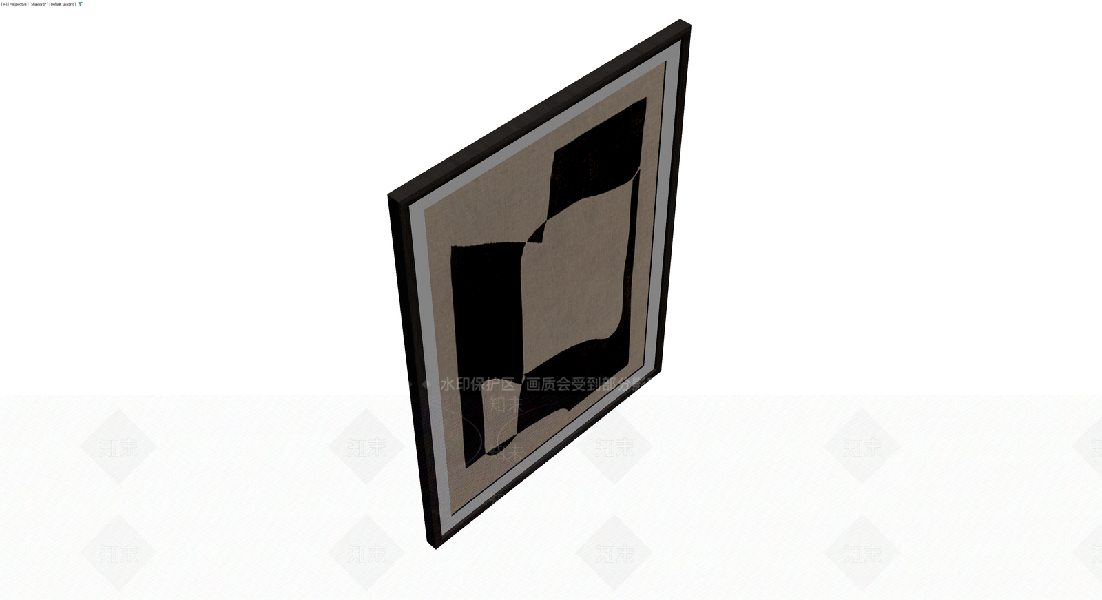 抽象风格挂画3D模型下载【ID:1229936456】
