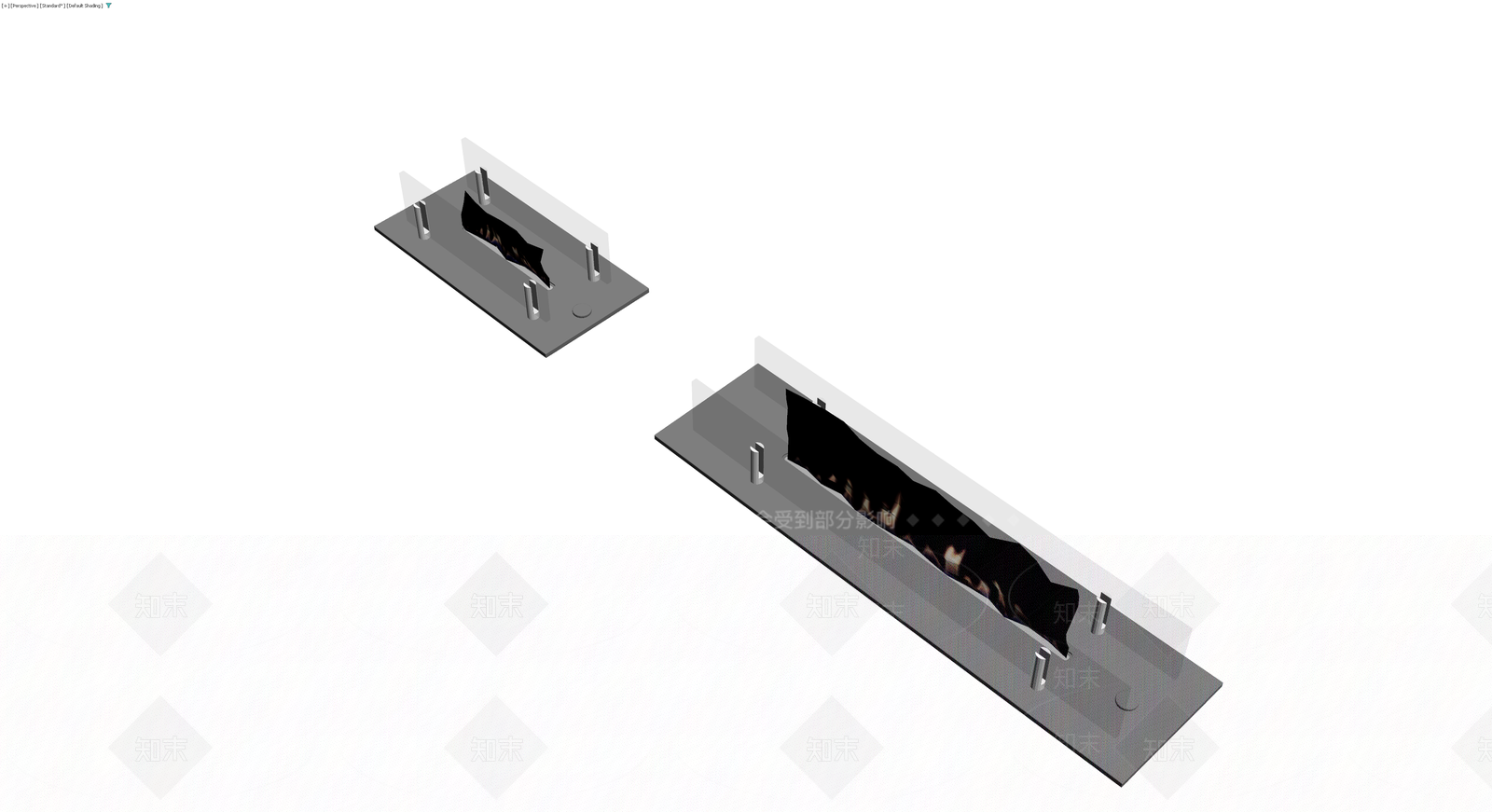现代线性壁炉3D模型下载【ID:1230396725】