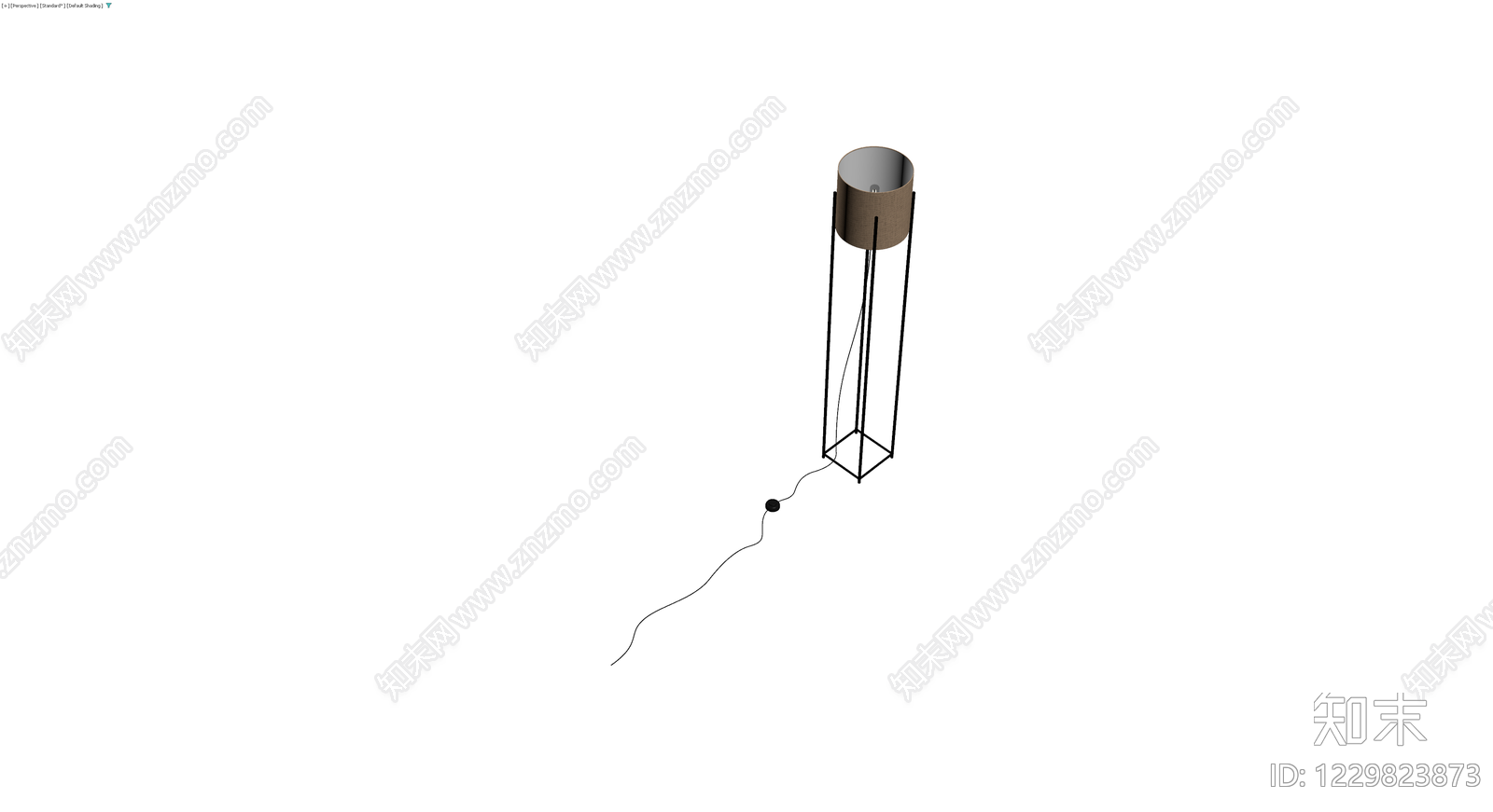 现代简约落地灯3D模型下载【ID:1229823873】
