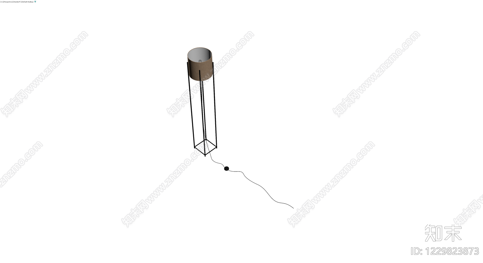 现代简约落地灯3D模型下载【ID:1229823873】
