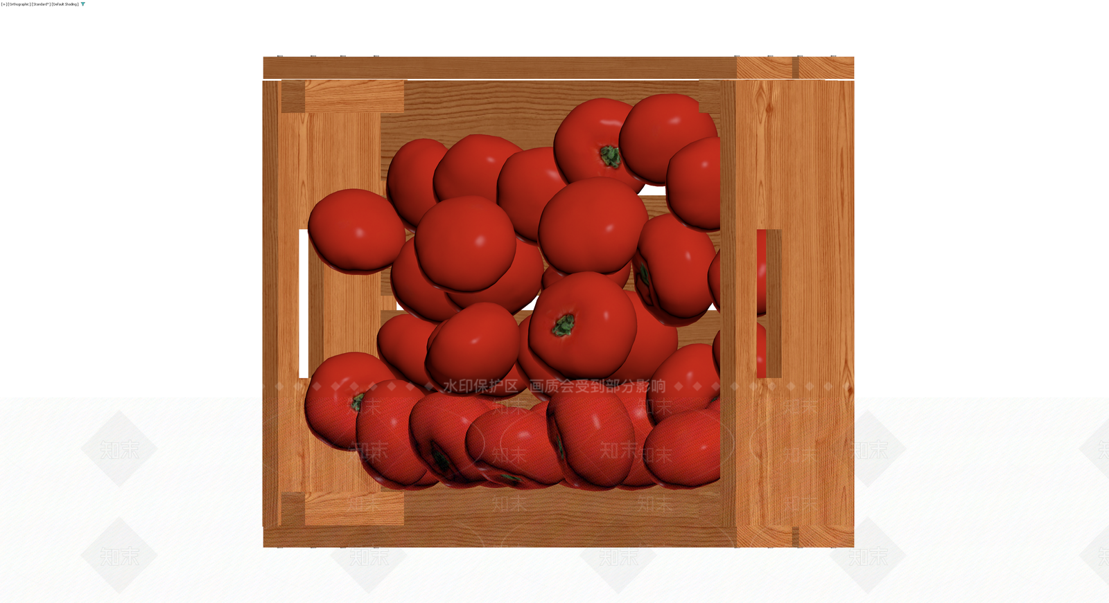 木质板条箱装番茄3D模型下载【ID:1230697496】