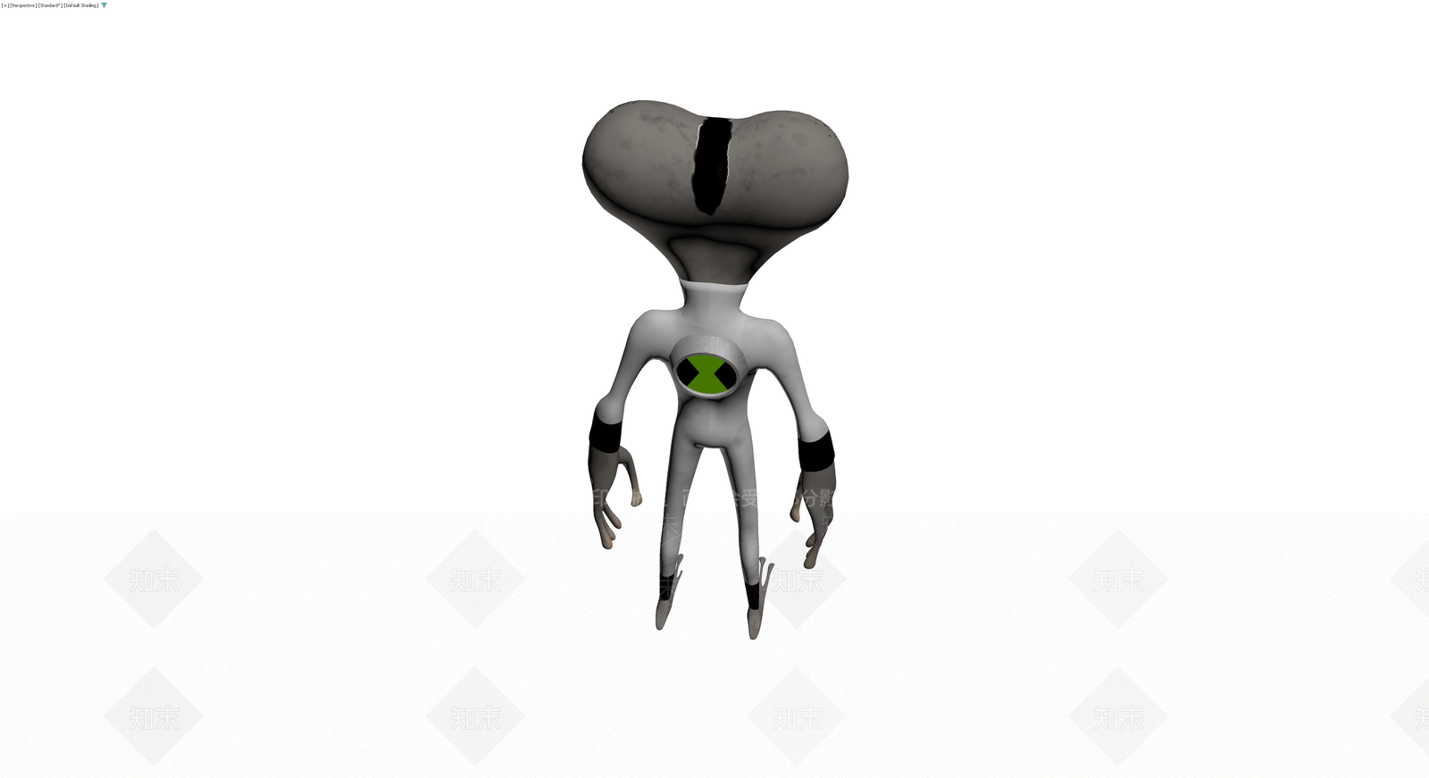 灰模外星人角色模型3D模型下载【ID:1230418795】