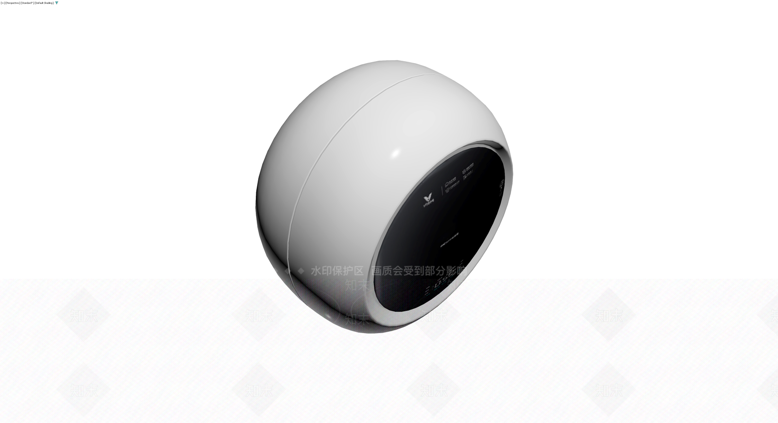 白色球形智能家电3D模型下载【ID:1230717077】
