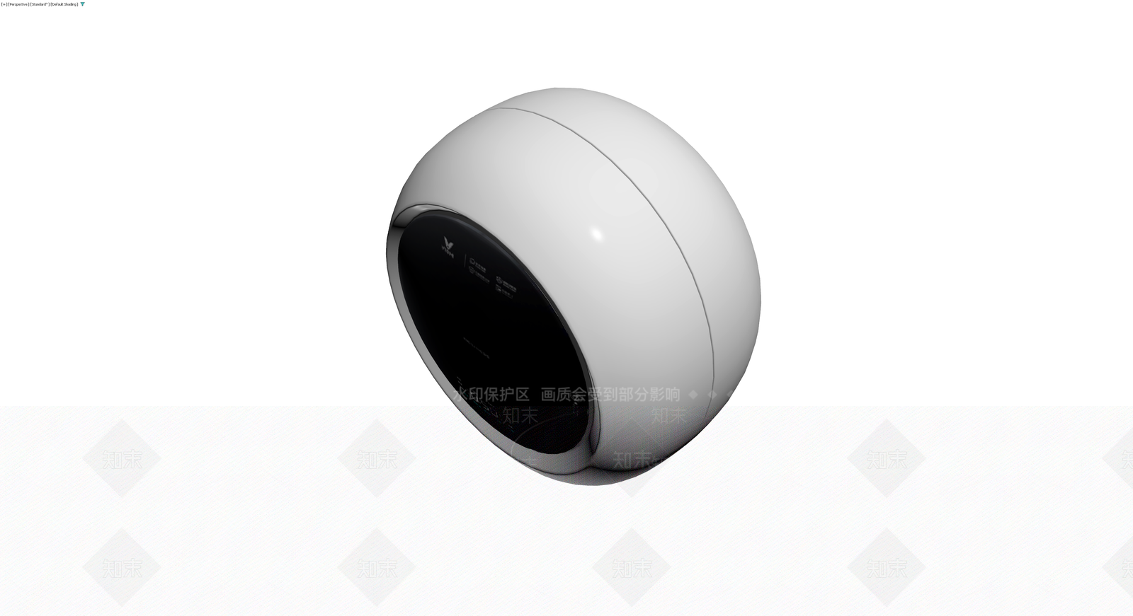 白色球形智能家电3D模型下载【ID:1230717077】