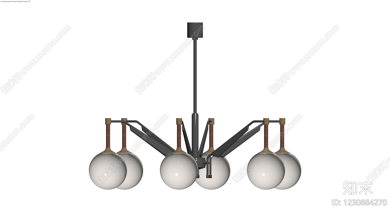 现代风格吊灯3D模型下载【ID:1230884270】