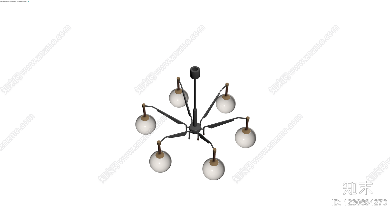 现代风格吊灯3D模型下载【ID:1230884270】