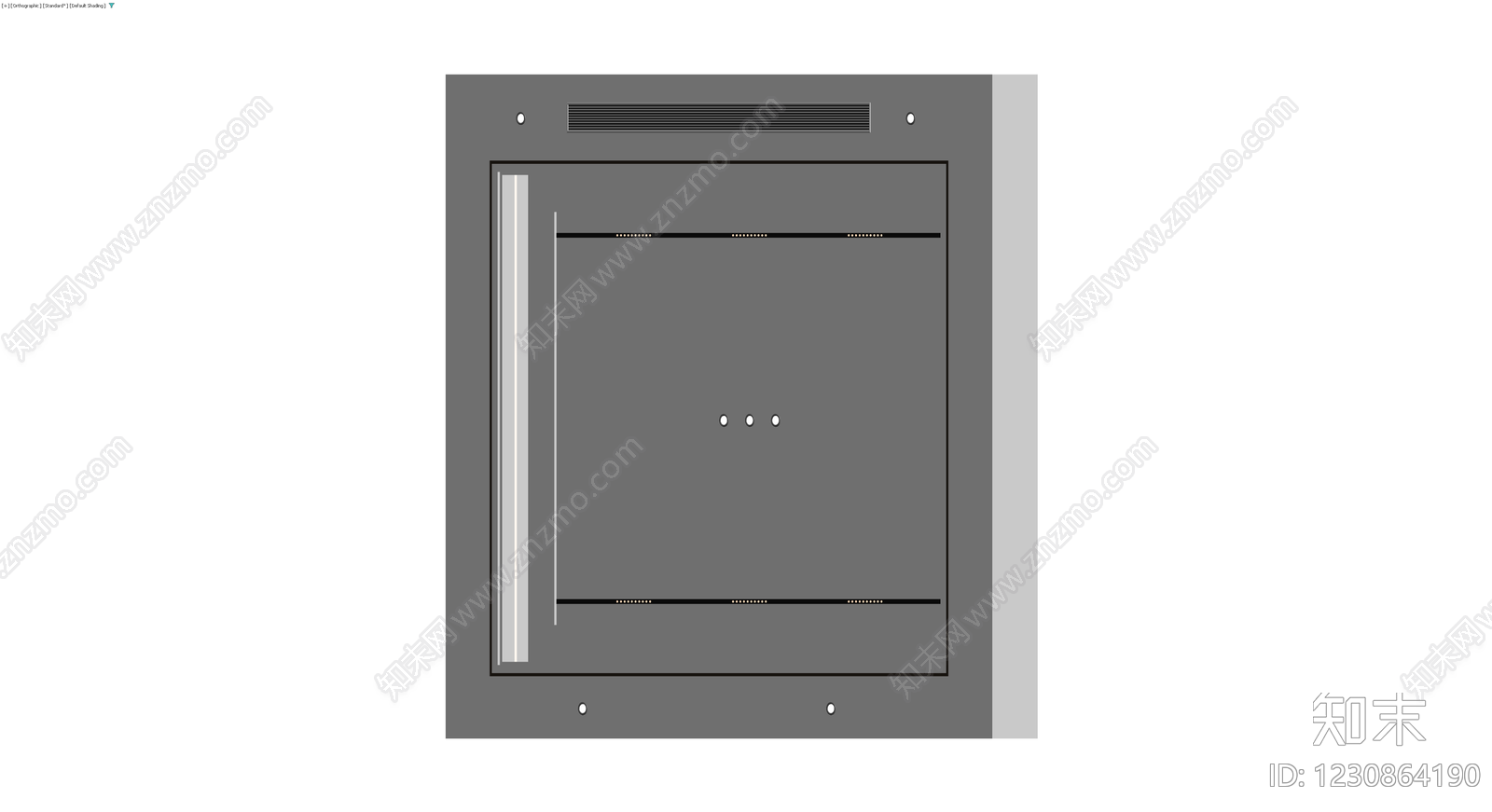 灰模嵌入式设备组件3D模型下载【ID:1230864190】