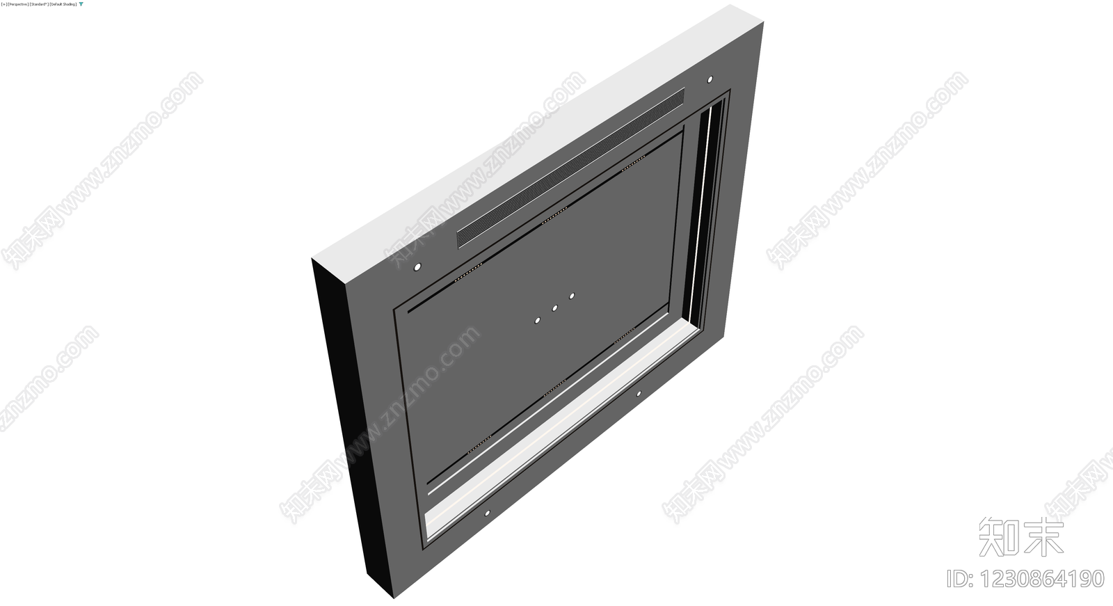 灰模嵌入式设备组件3D模型下载【ID:1230864190】