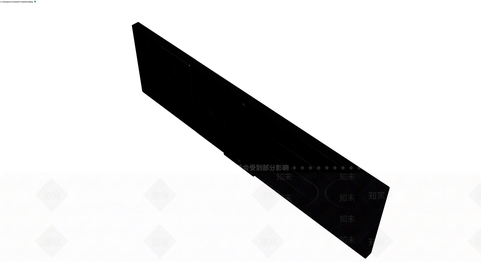黑色智能触控面板3D模型下载【ID:1230606853】