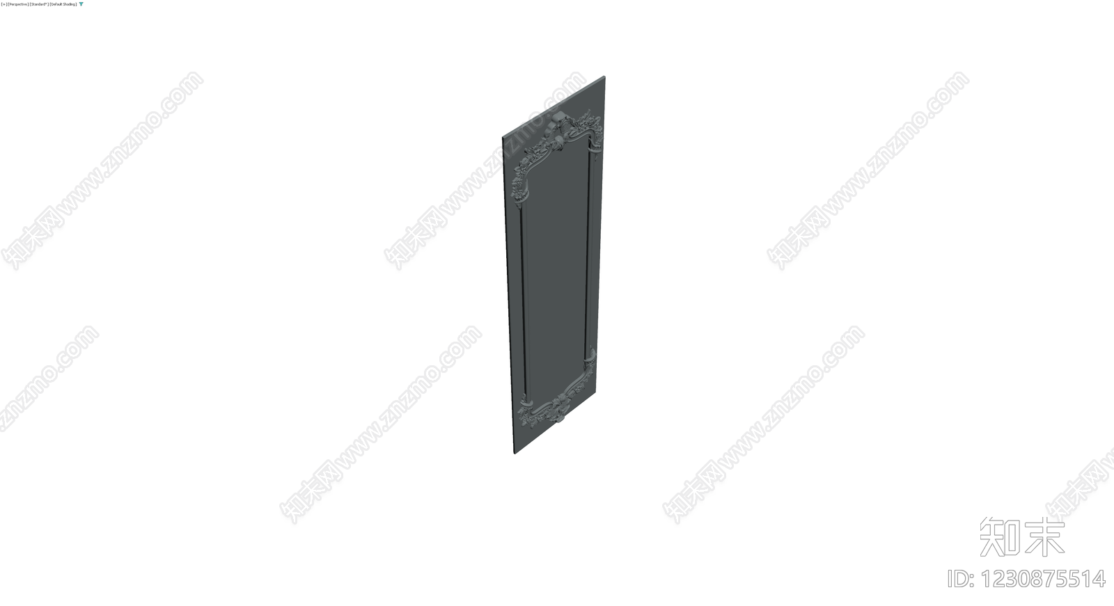 巴洛克风格装饰镜3D模型下载【ID:1230875514】