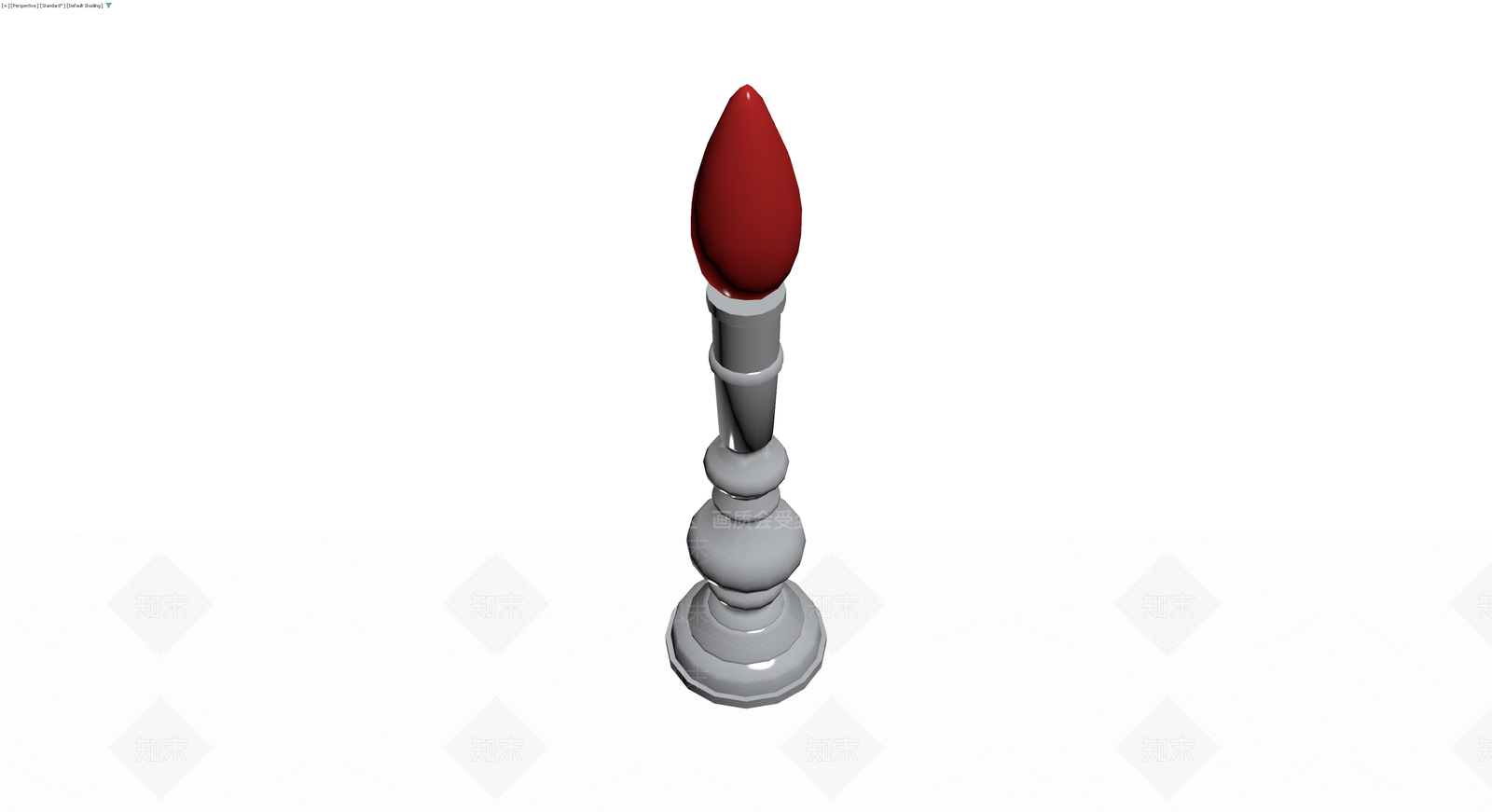 红烛灰座蜡烛台3D模型下载【ID:1230575269】