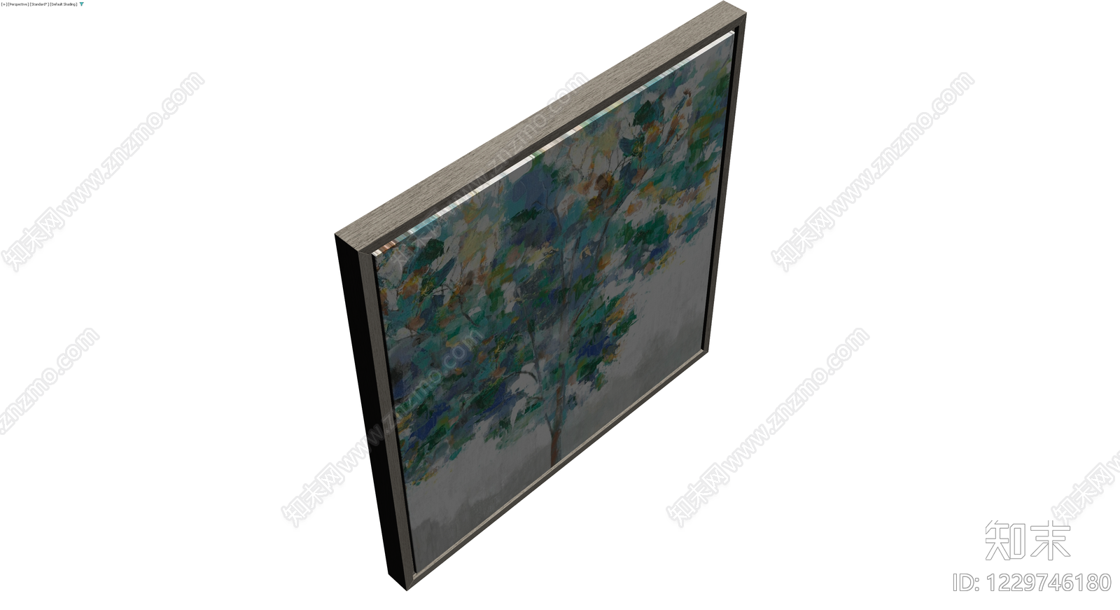 带框抽象风景挂画3D模型下载【ID:1229746180】