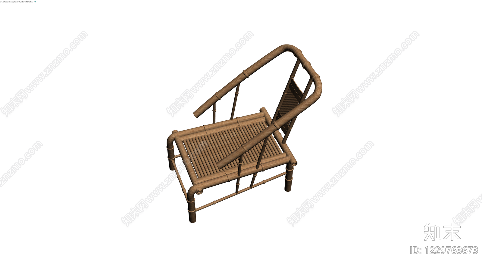 竹制圈椅模型3D模型下载【ID:1229763673】
