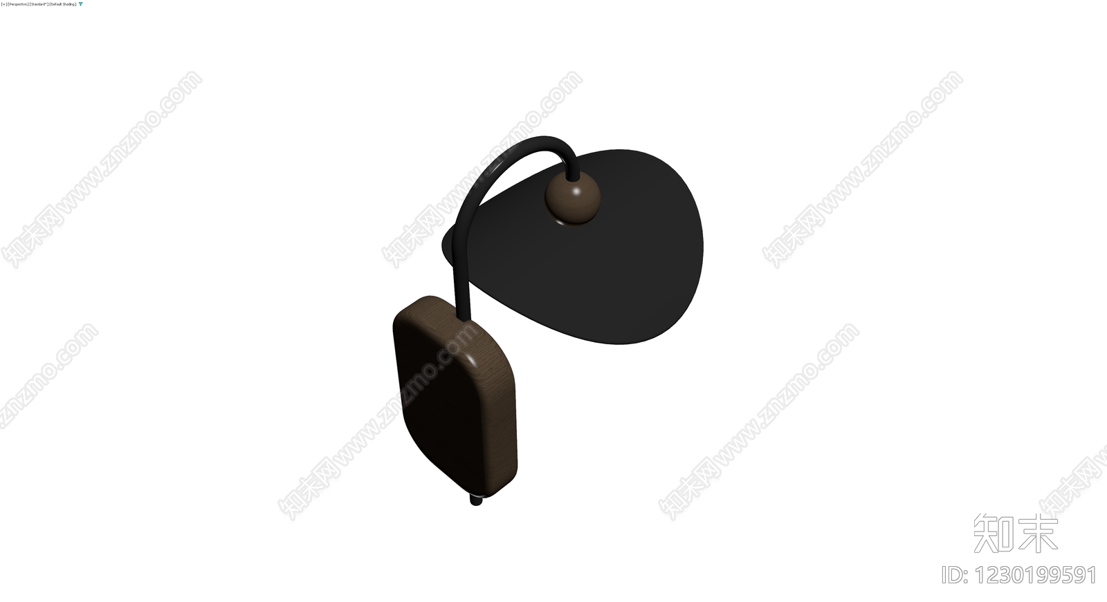 现代风格木质壁灯3D模型下载【ID:1230199591】