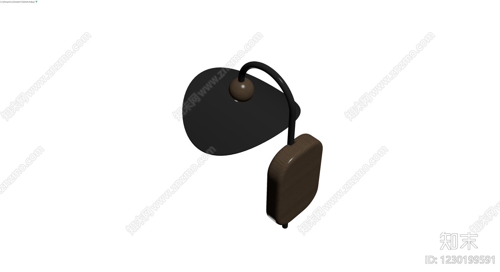 现代风格木质壁灯3D模型下载【ID:1230199591】