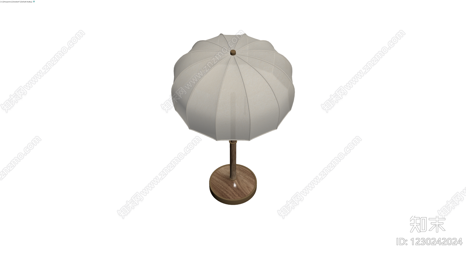 木质底座台灯3D模型下载【ID:1230242024】