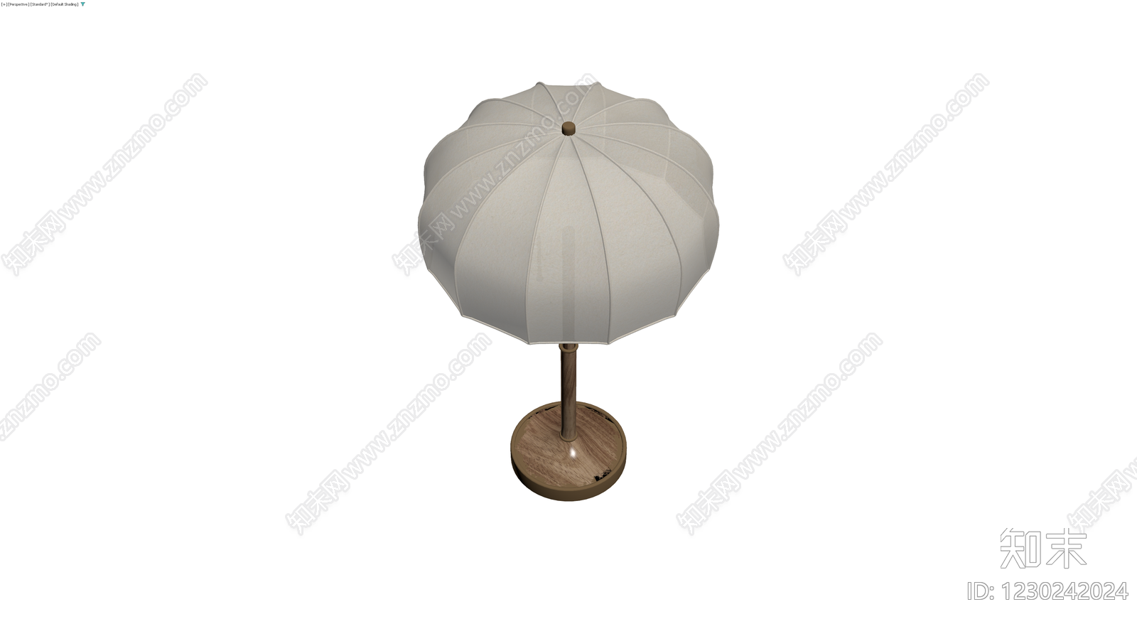 木质底座台灯3D模型下载【ID:1230242024】
