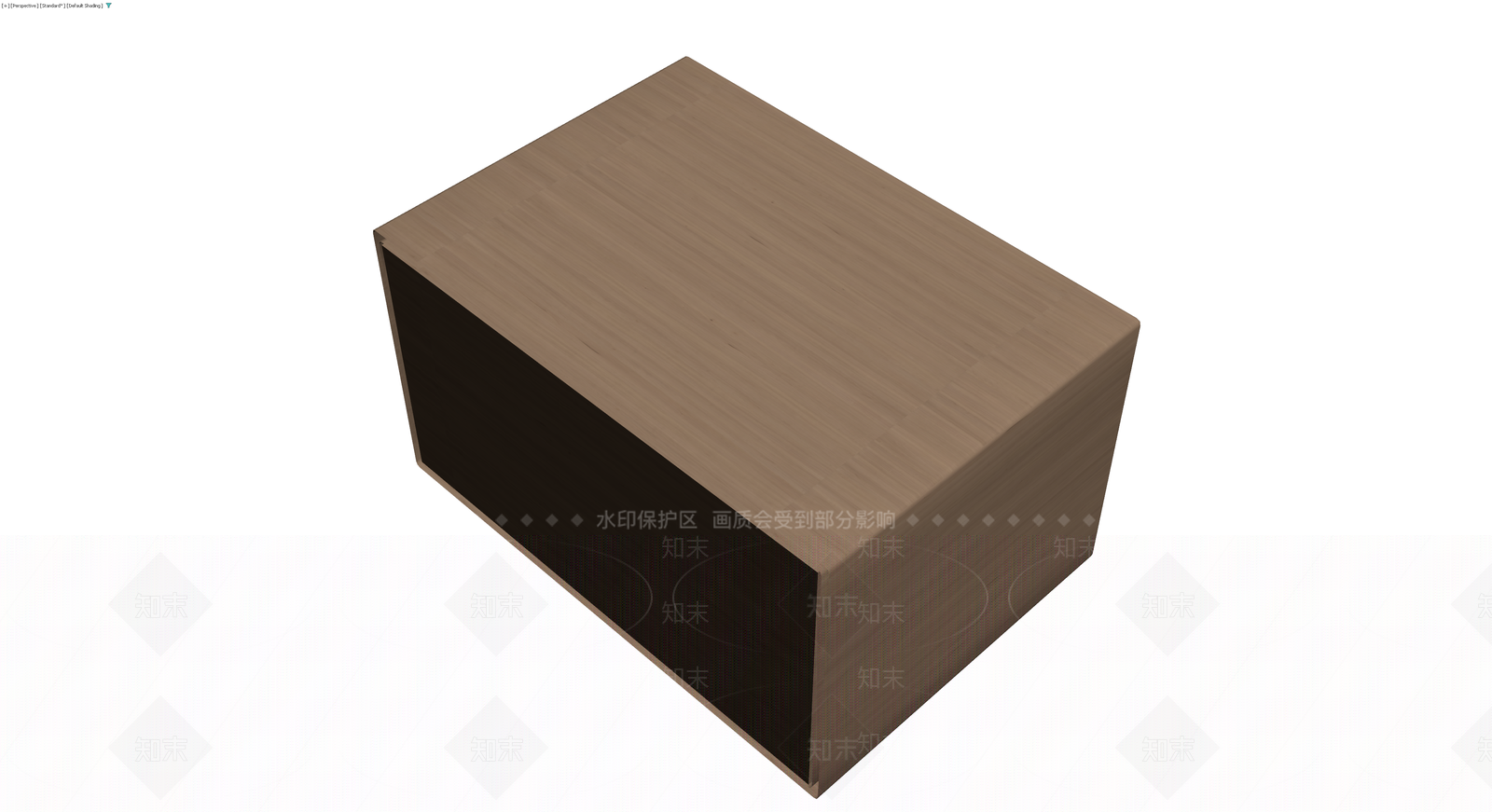 木纹双抽屉床头柜3D模型下载【ID:1229981878】