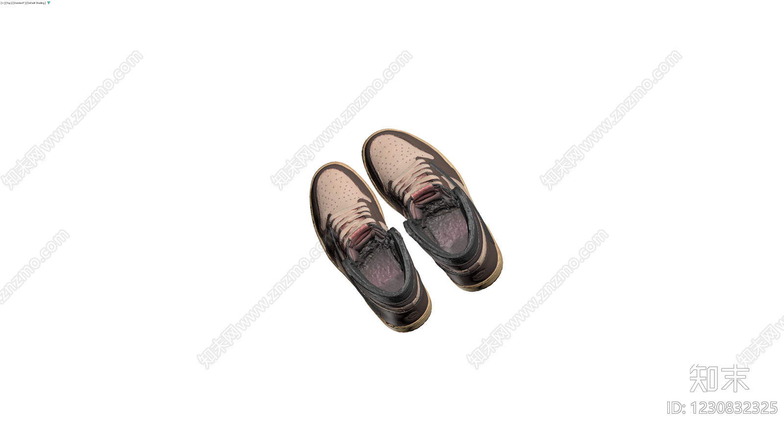 高帮运动鞋3D模型下载【ID:1230832325】