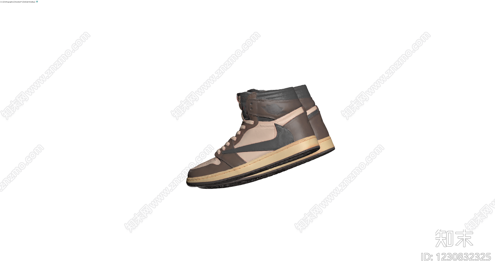 高帮运动鞋3D模型下载【ID:1230832325】