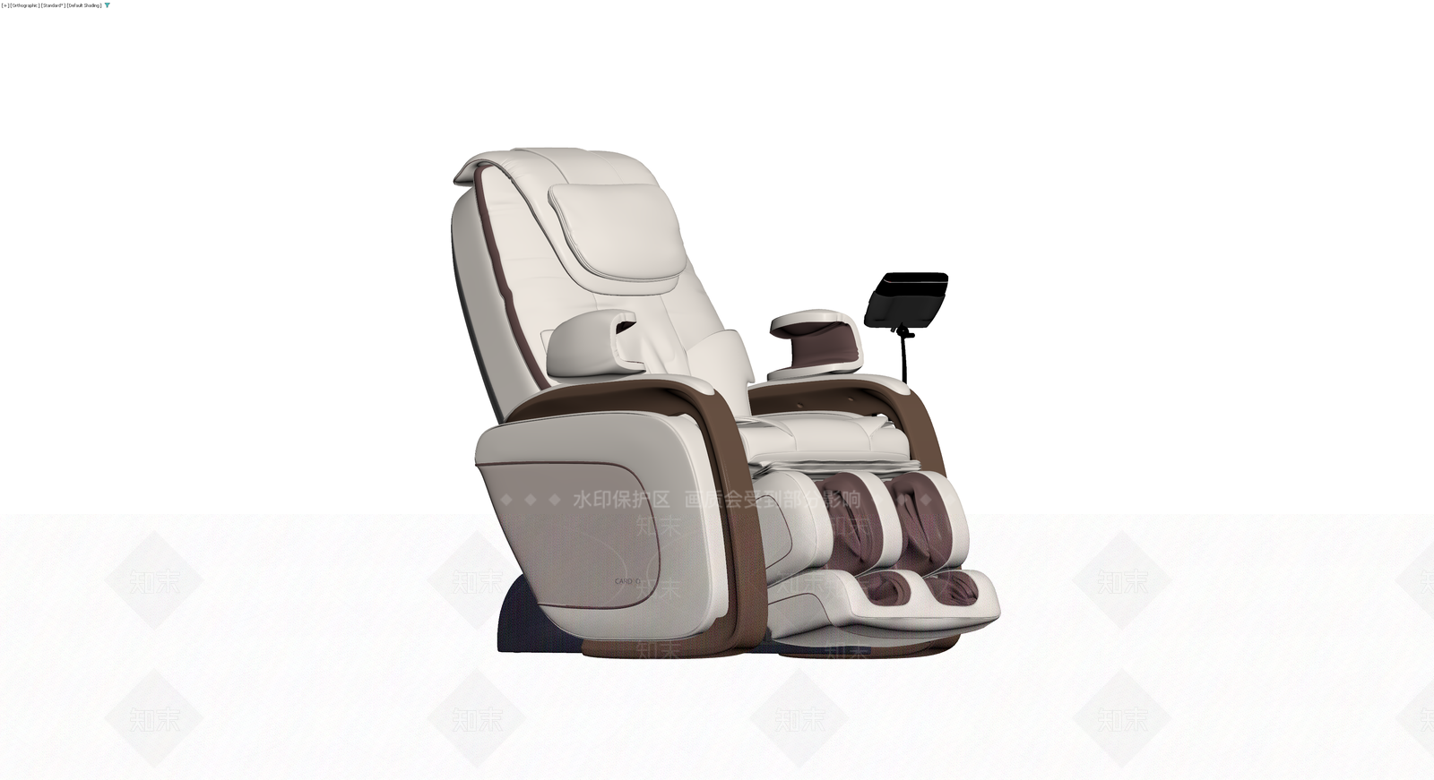 米色电动按摩椅3D模型下载【ID:1230759974】