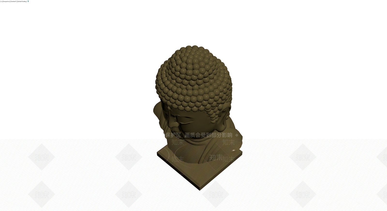 佛像半身雕塑3D模型下载【ID:1230556178】