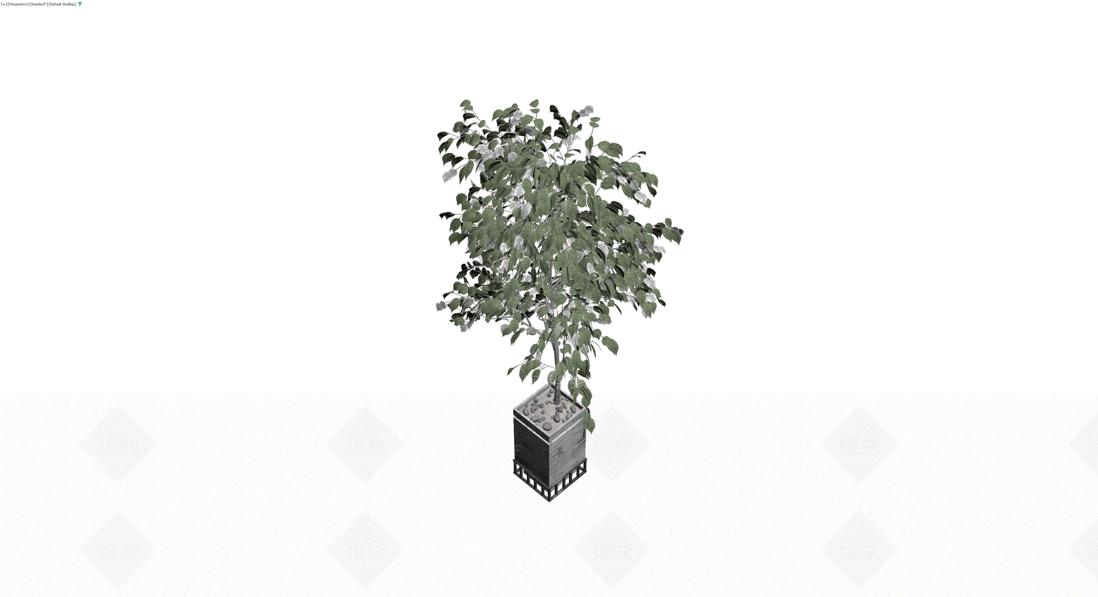 带盆绿植景观模型3D模型下载【ID:1230461404】