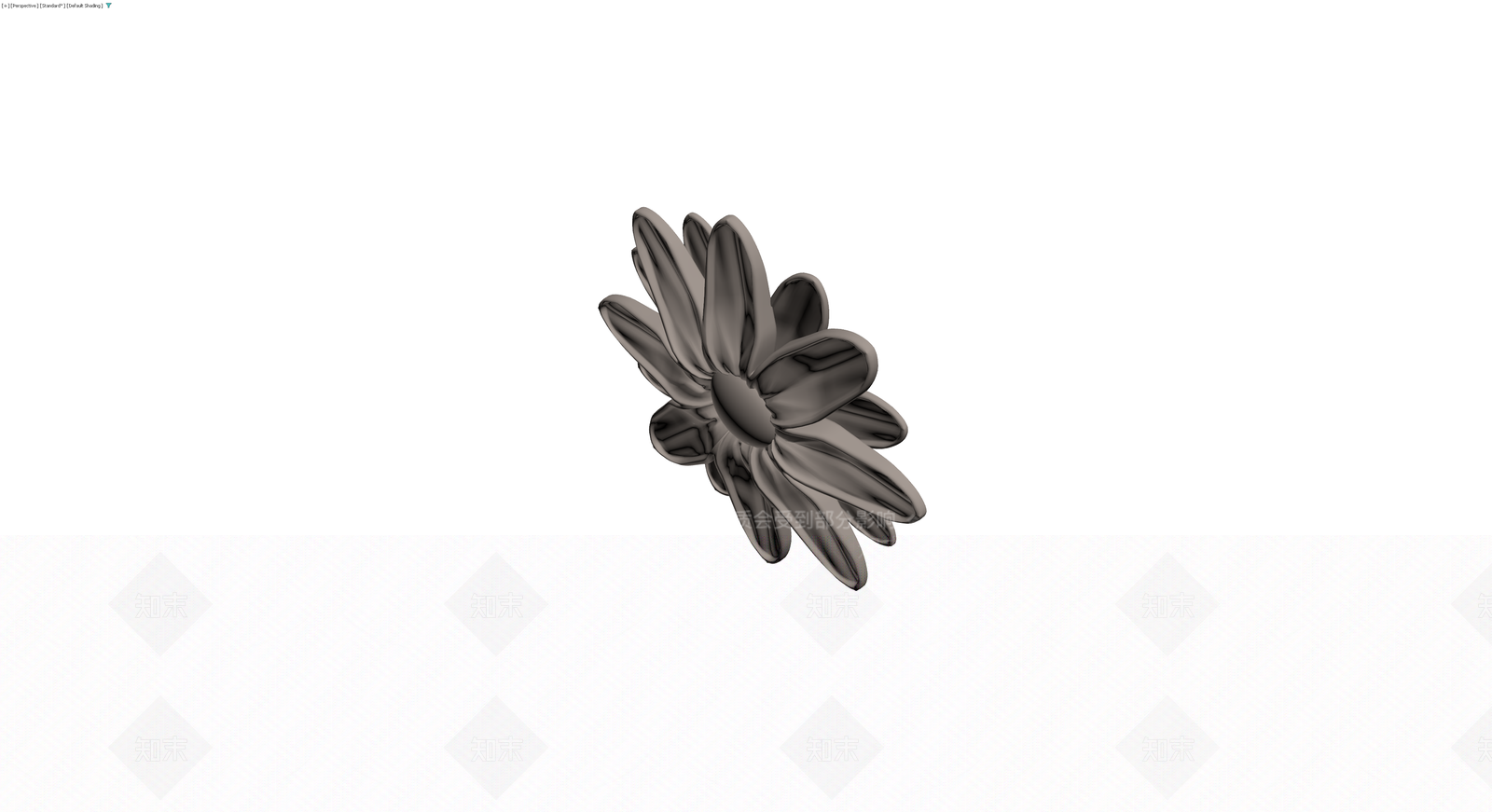 灰色单朵花卉模型3D模型下载【ID:1230338339】