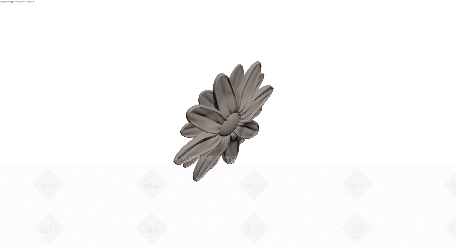 灰色单朵花卉模型3D模型下载【ID:1230338339】