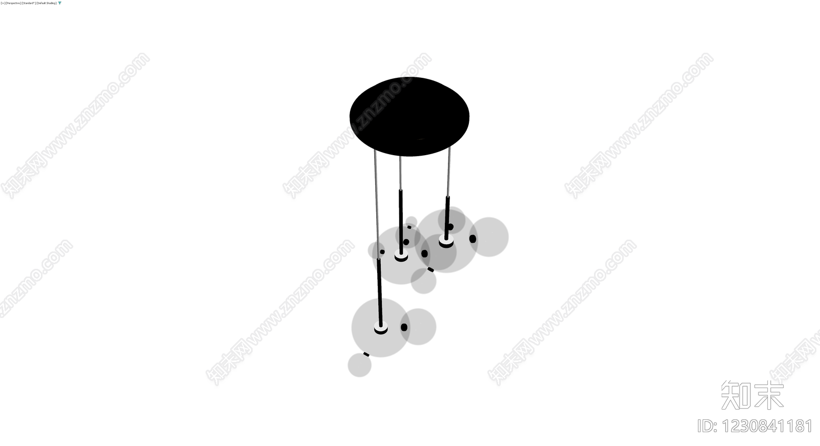 现代风格吊灯组合3D模型下载【ID:1230841181】