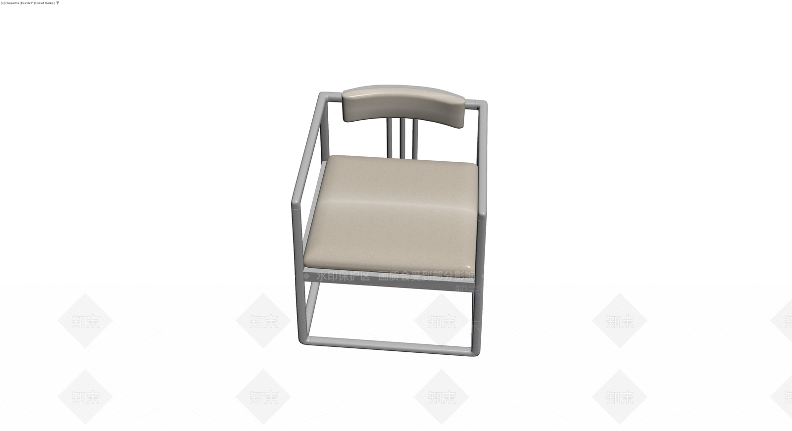 现代风格带扶手餐椅3D模型下载【ID:1230788008】