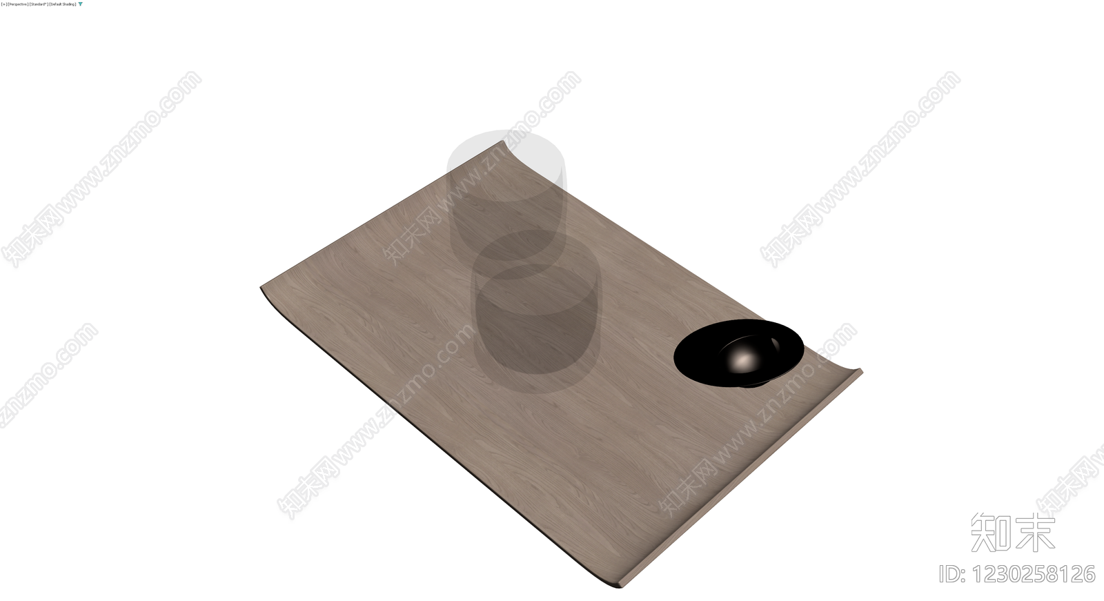 木纹造型托盘3D模型下载【ID:1230258126】