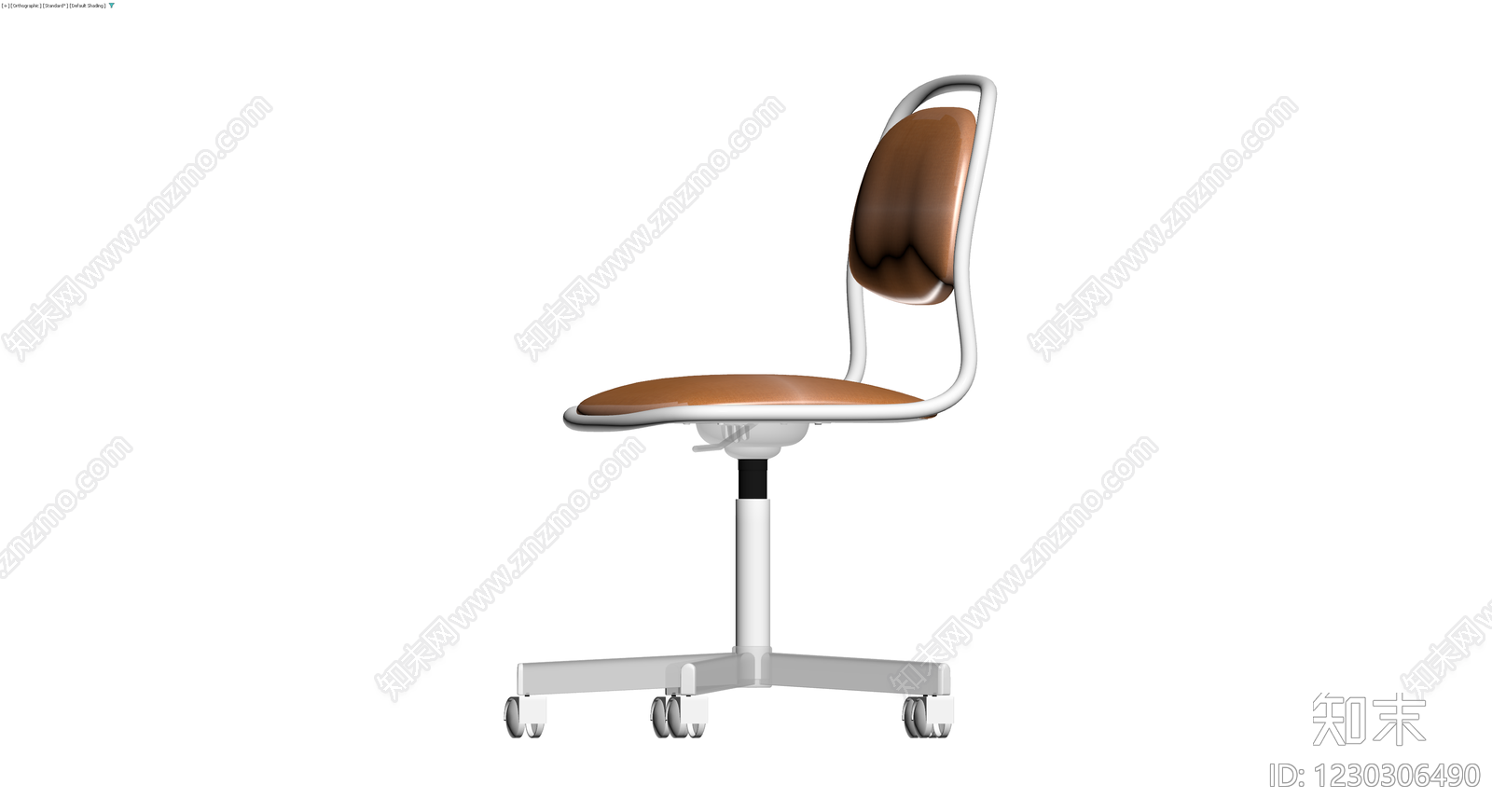 现代办公转椅3D模型下载【ID:1230306490】