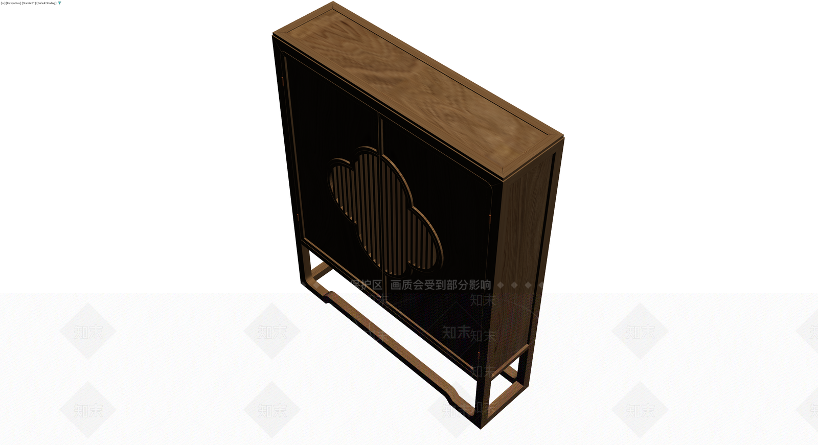 新中式实木储物柜3D模型下载【ID:1229849684】
