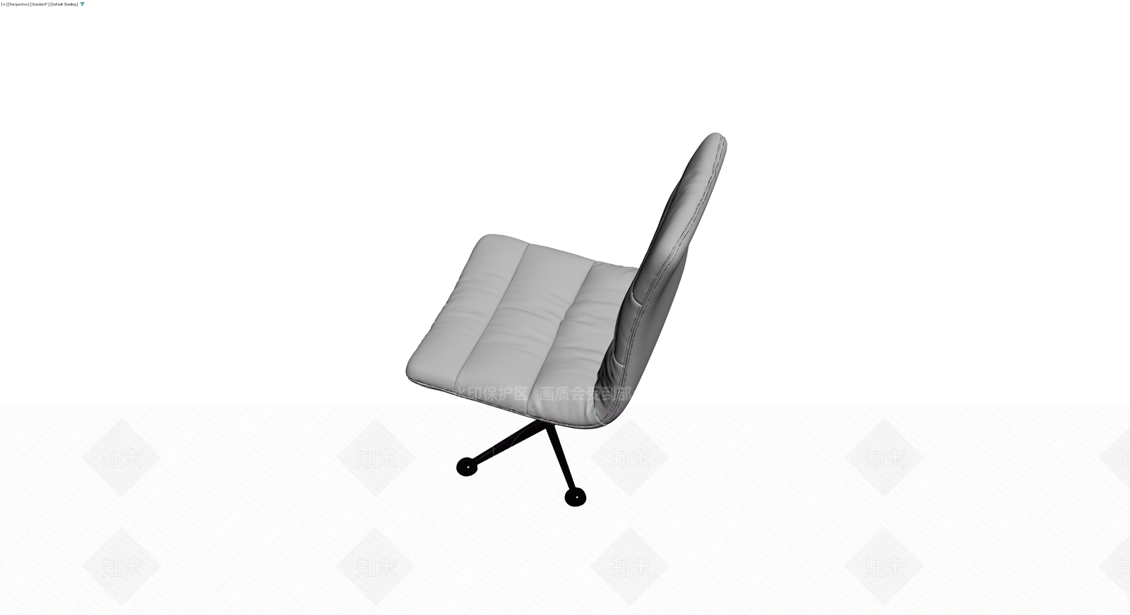 灰色分段办公椅3D模型下载【ID:1230129506】