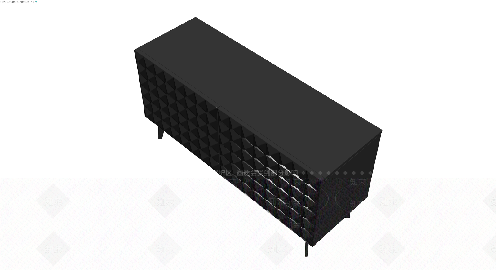 黑色几何纹理柜体3D模型下载【ID:1229970608】