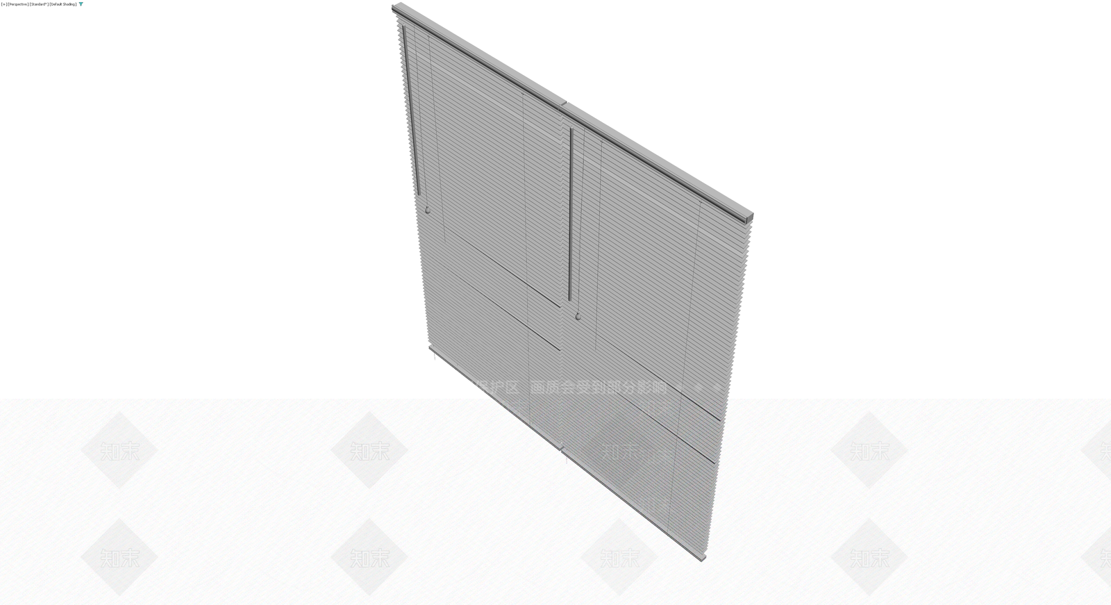 双扇百叶窗帘模型3D模型下载【ID:1230751049】