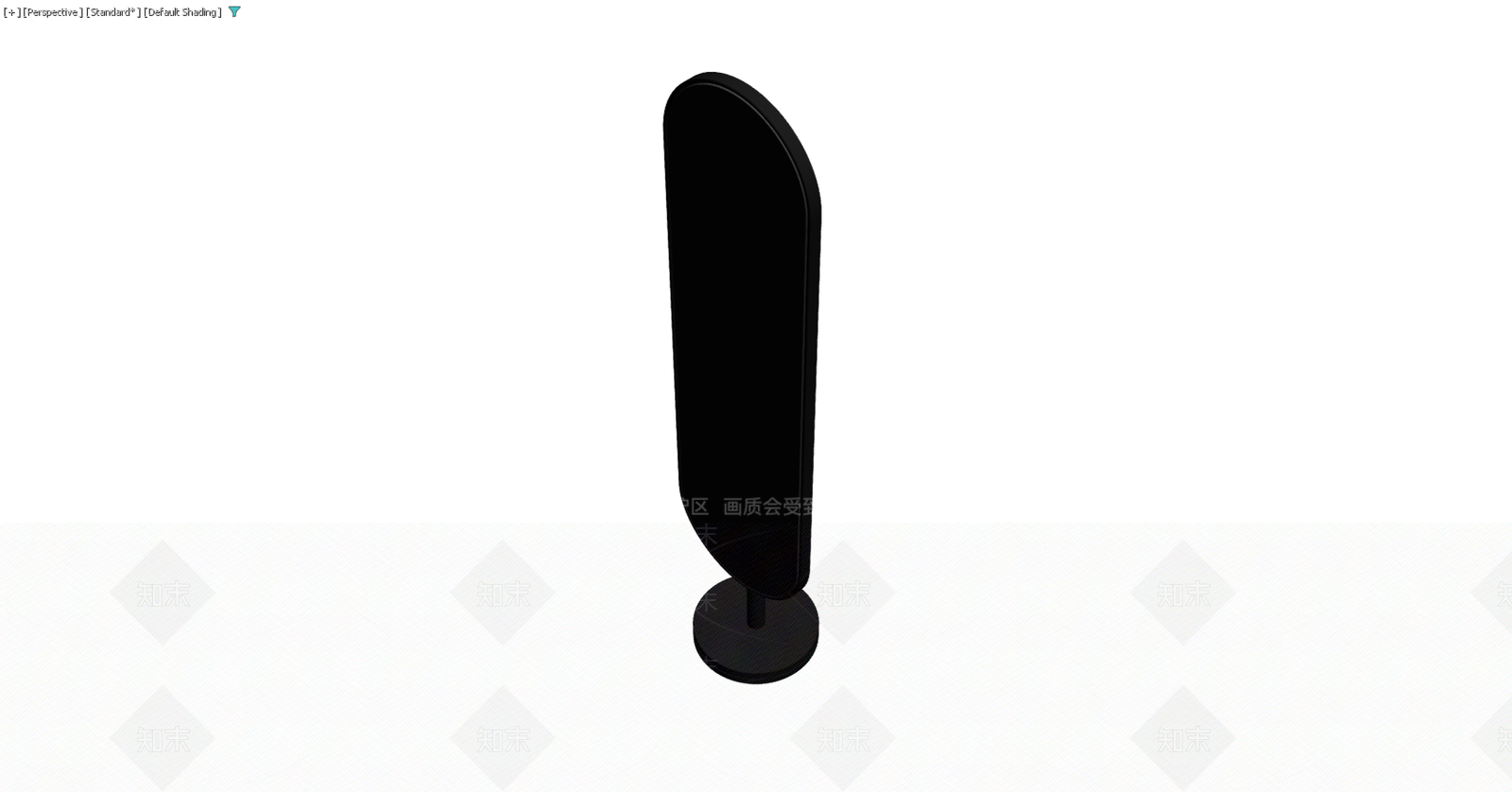 黑色立式展示架3D模型下载【ID:1229584840】