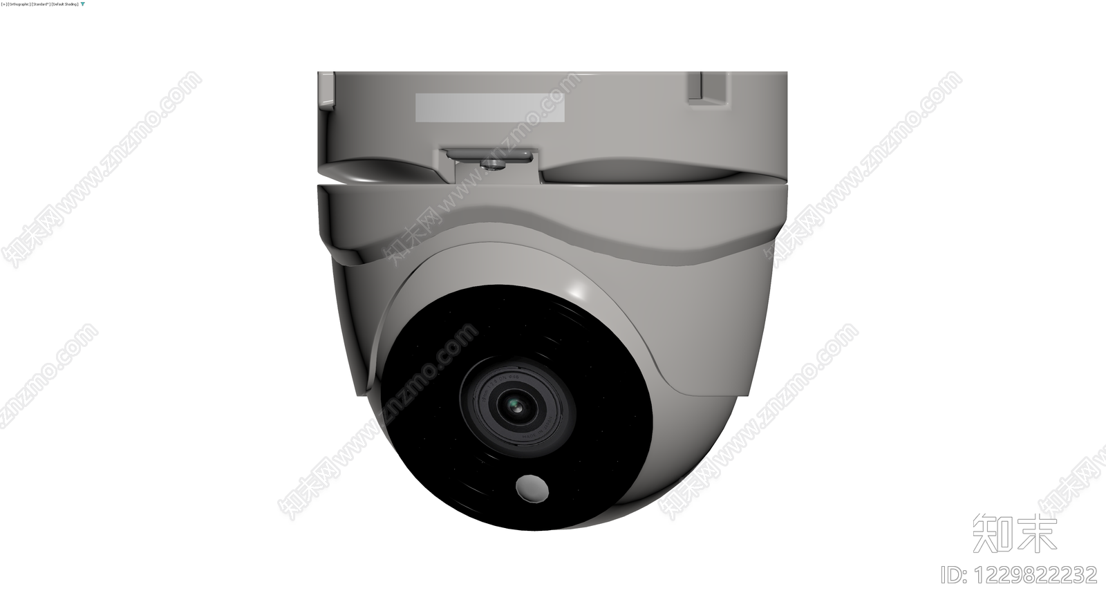 半球形安防监控摄像头3D模型下载【ID:1229822232】