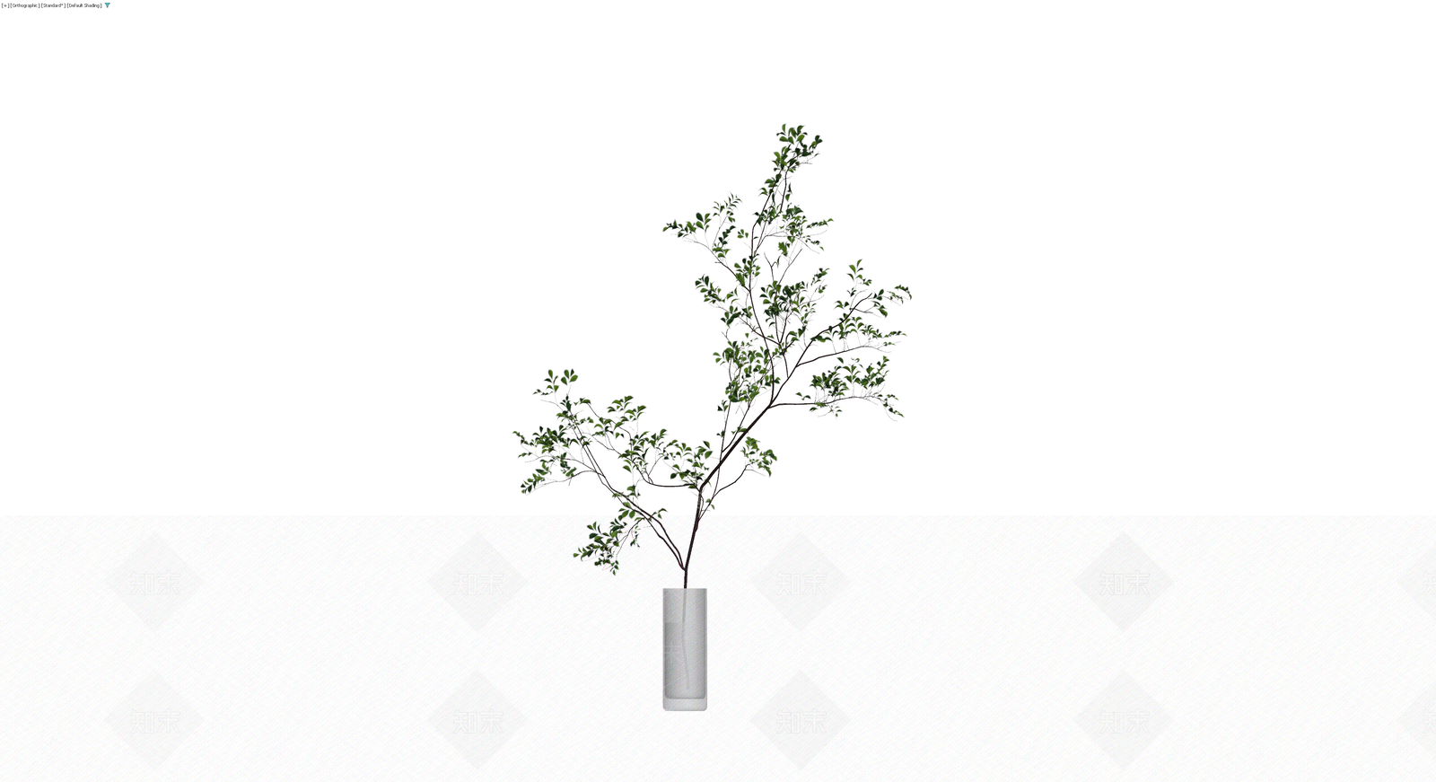 透明玻璃花瓶绿植组合3D模型下载【ID:1230331116】