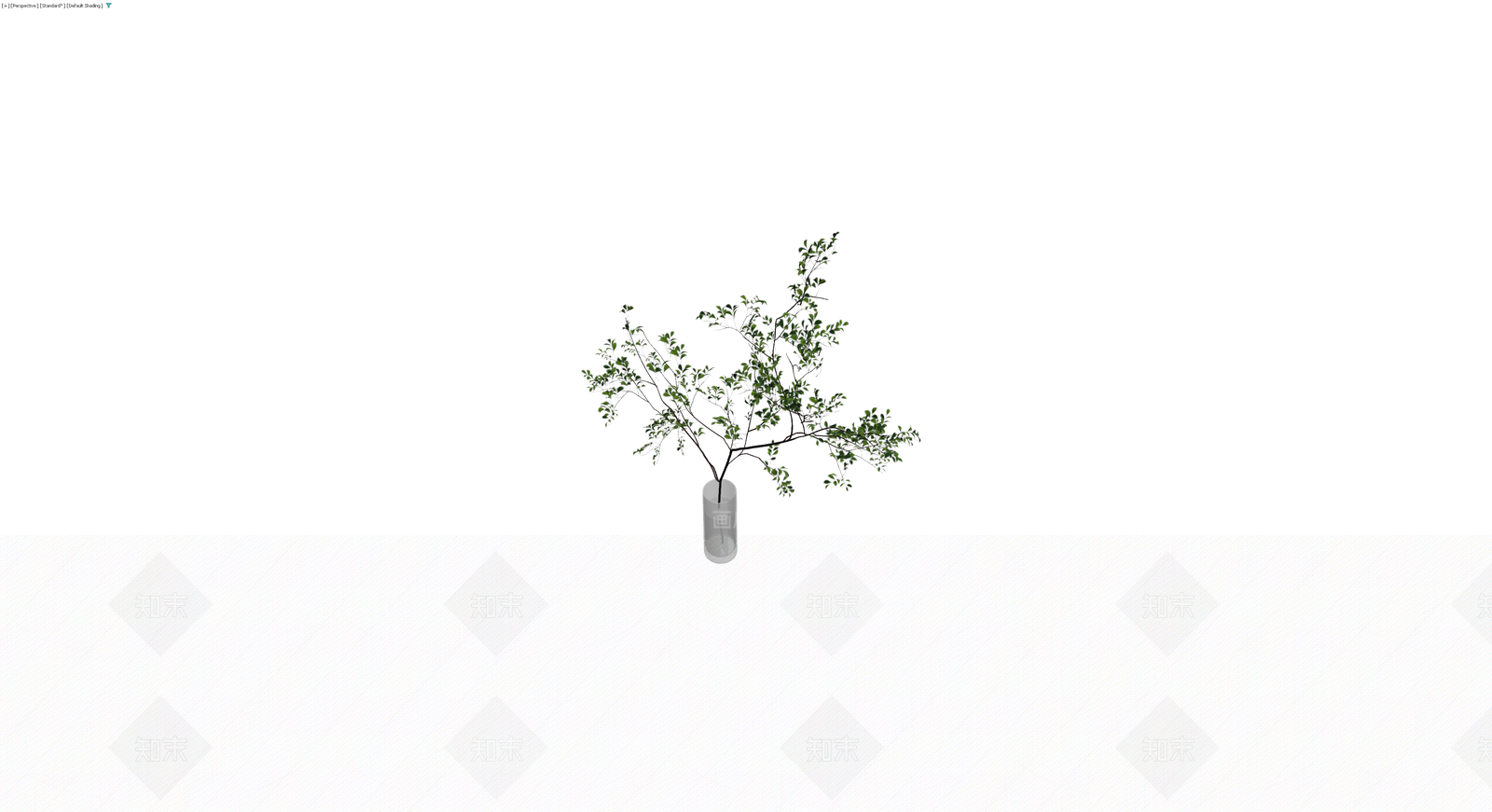 透明玻璃花瓶绿植组合3D模型下载【ID:1230331116】