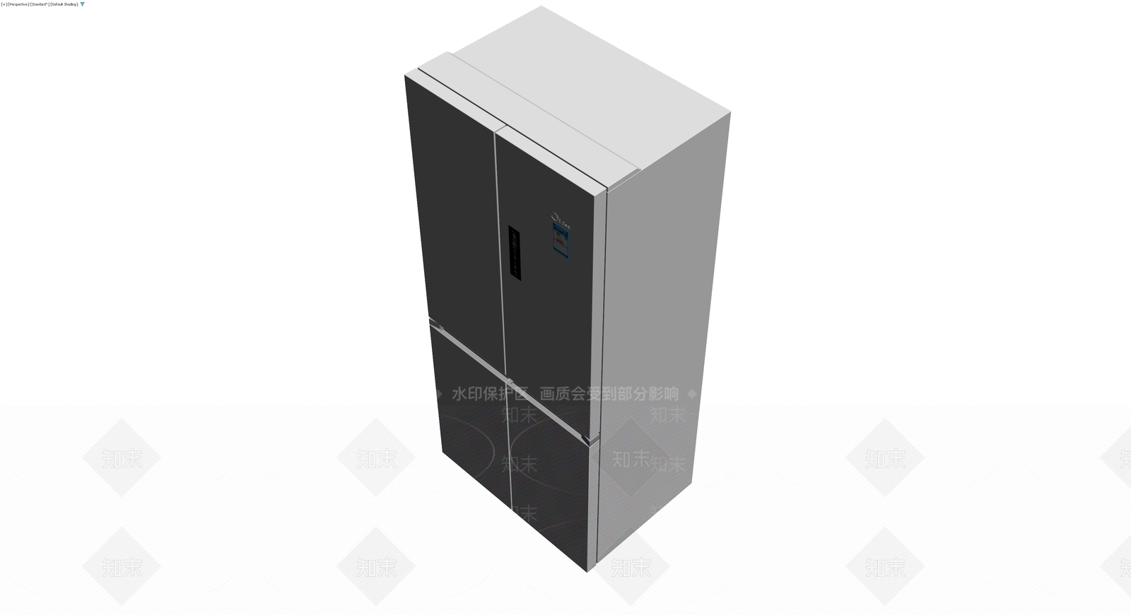 银灰色多门冰箱模型3D模型下载【ID:1230771445】
